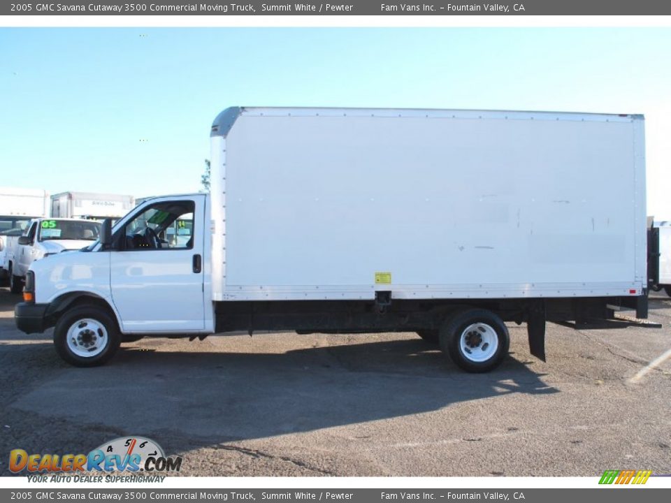 2005 GMC Savana Cutaway 3500 Commercial Moving Truck Summit White / Pewter Photo #8