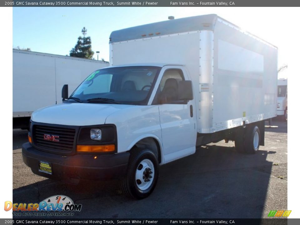 2005 GMC Savana Cutaway 3500 Commercial Moving Truck Summit White / Pewter Photo #9