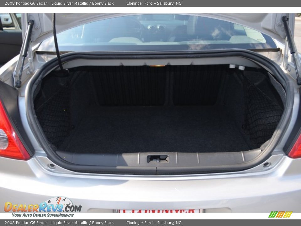 2008 Pontiac G6 Sedan Liquid Silver Metallic / Ebony Black Photo #12