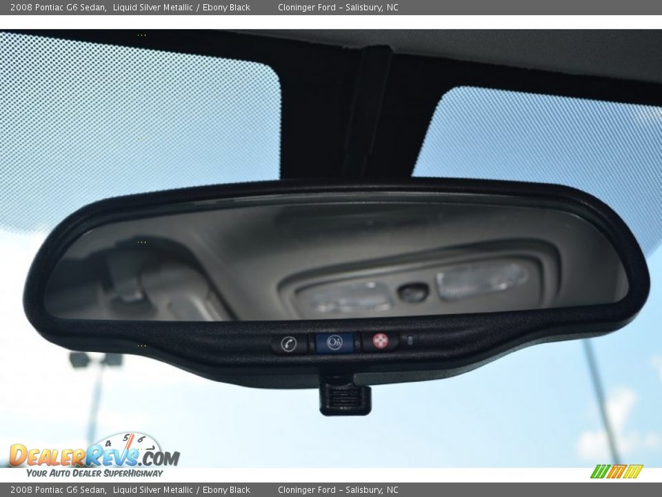 2008 Pontiac G6 Sedan Liquid Silver Metallic / Ebony Black Photo #19