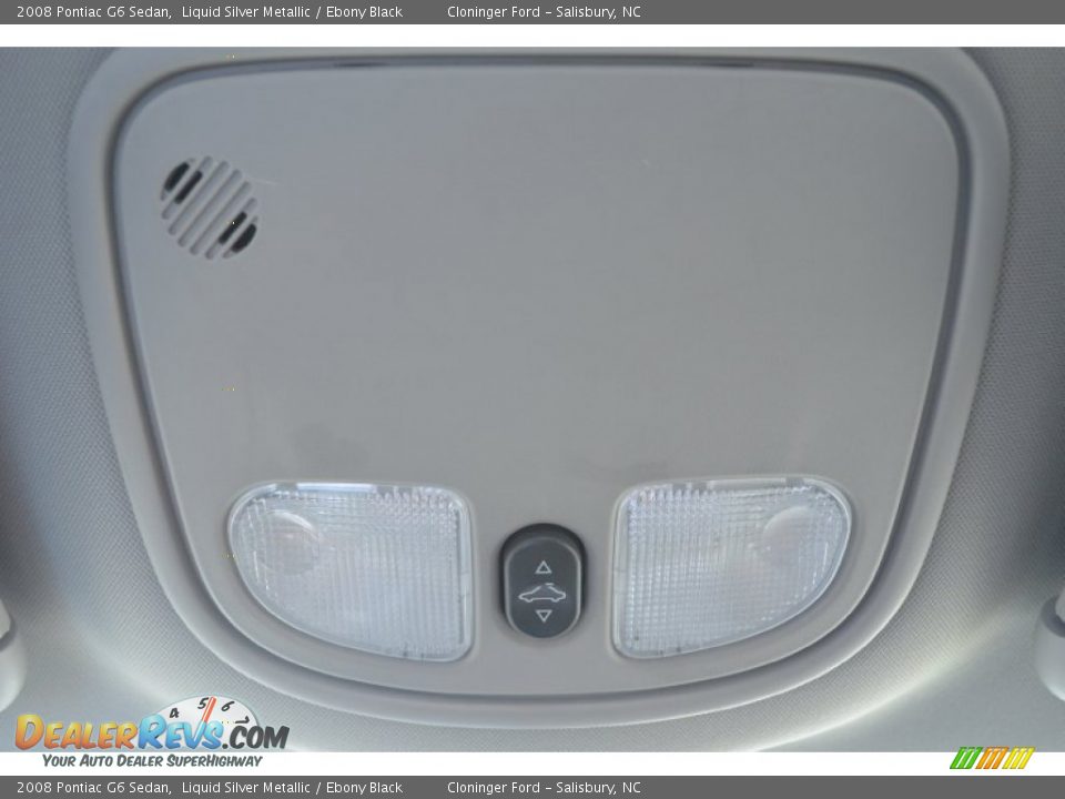 2008 Pontiac G6 Sedan Liquid Silver Metallic / Ebony Black Photo #20