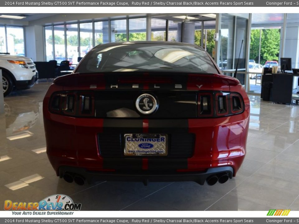 2014 Ford Mustang Shelby GT500 SVT Performance Package Coupe Ruby Red / Shelby Charcoal Black/Black Accents Recaro Sport Seats Photo #4