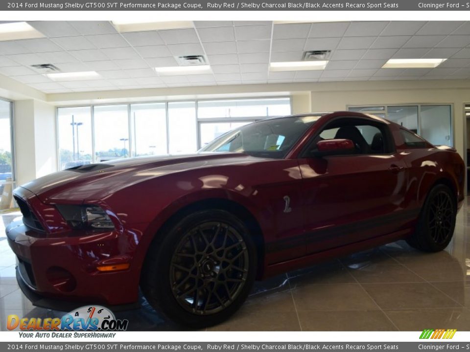 2014 Ford Mustang Shelby GT500 SVT Performance Package Coupe Ruby Red / Shelby Charcoal Black/Black Accents Recaro Sport Seats Photo #6