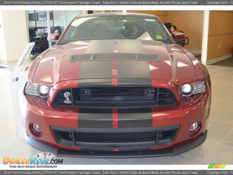 2014 Ford Mustang Shelby GT500 SVT Performance Package Coupe Ruby Red / Shelby Charcoal Black/Black Accents Recaro Sport Seats Photo #7