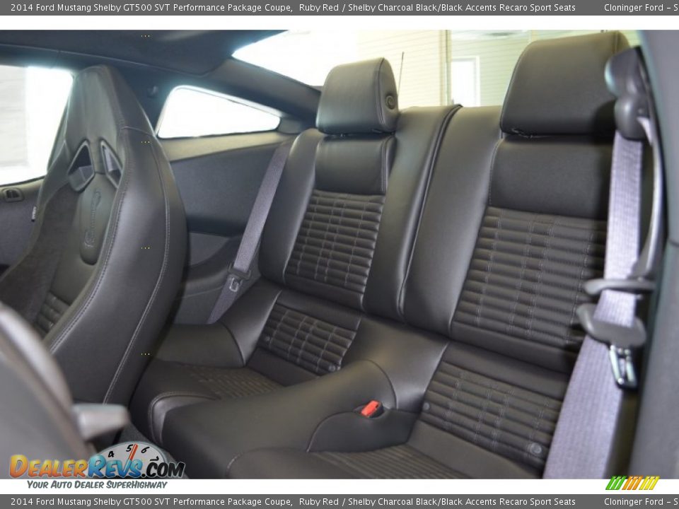 Rear Seat of 2014 Ford Mustang Shelby GT500 SVT Performance Package Coupe Photo #11