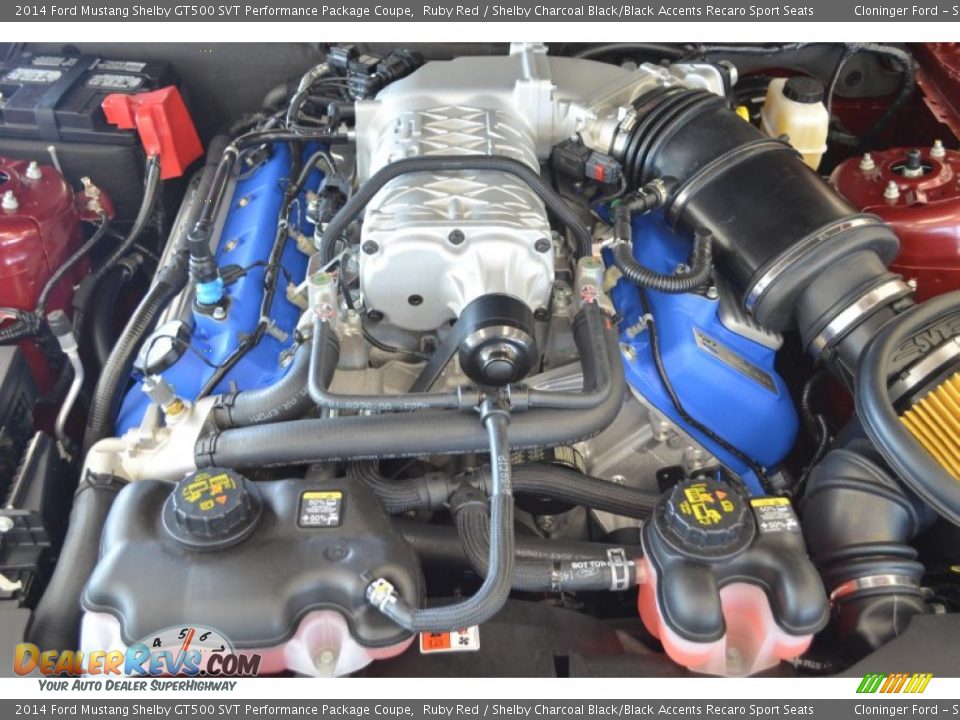 2014 Ford Mustang Shelby GT500 SVT Performance Package Coupe 5.8 Liter SVT Supercharged DOHC 32-Valve Ti-VCT V8 Engine Photo #26