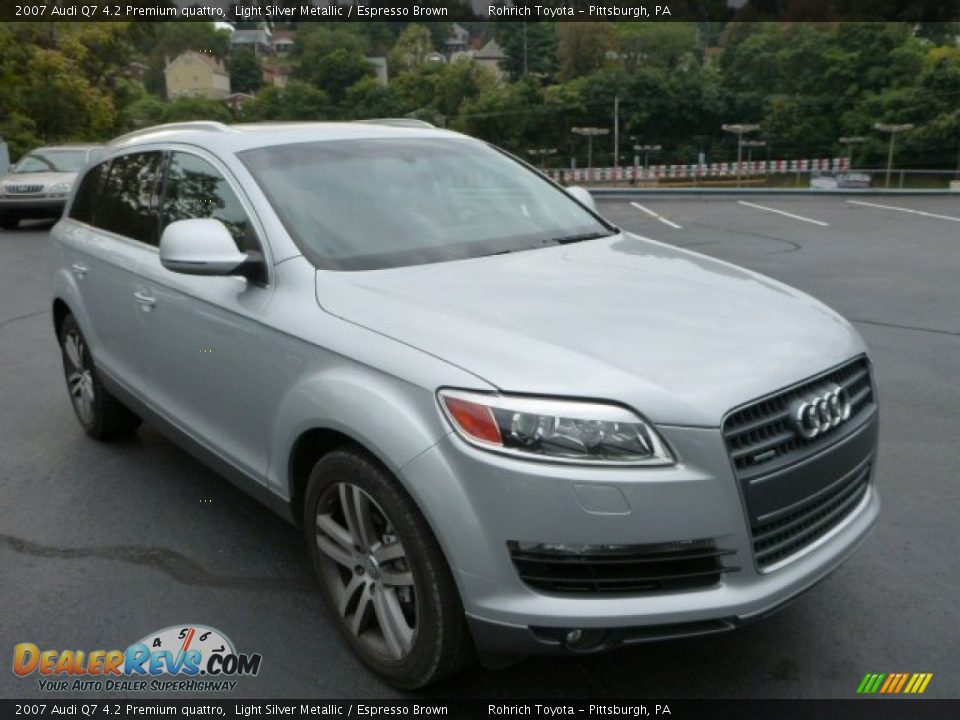 2007 Audi Q7 4.2 Premium quattro Light Silver Metallic / Espresso Brown Photo #1