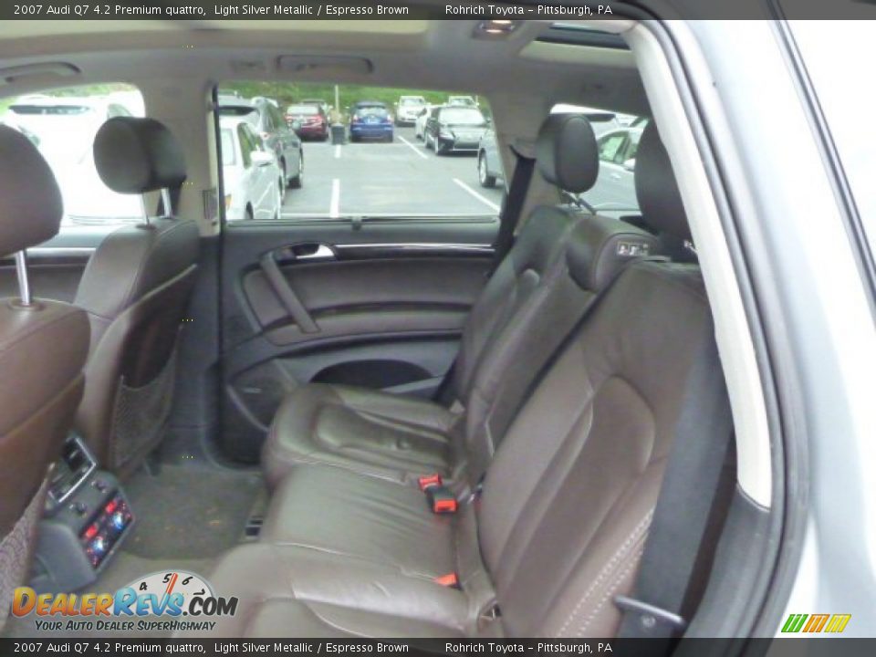 2007 Audi Q7 4.2 Premium quattro Light Silver Metallic / Espresso Brown Photo #5