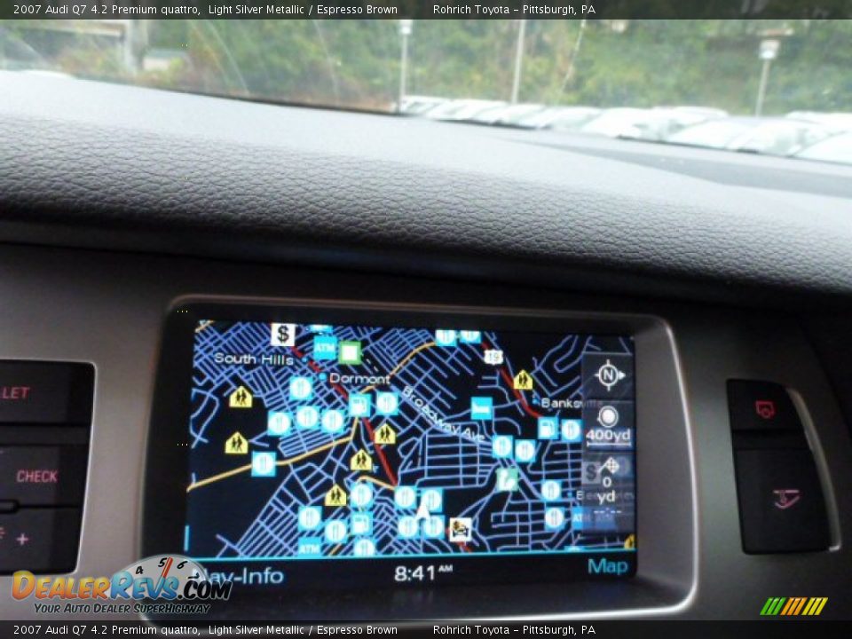 2007 Audi Q7 4.2 Premium quattro Light Silver Metallic / Espresso Brown Photo #7