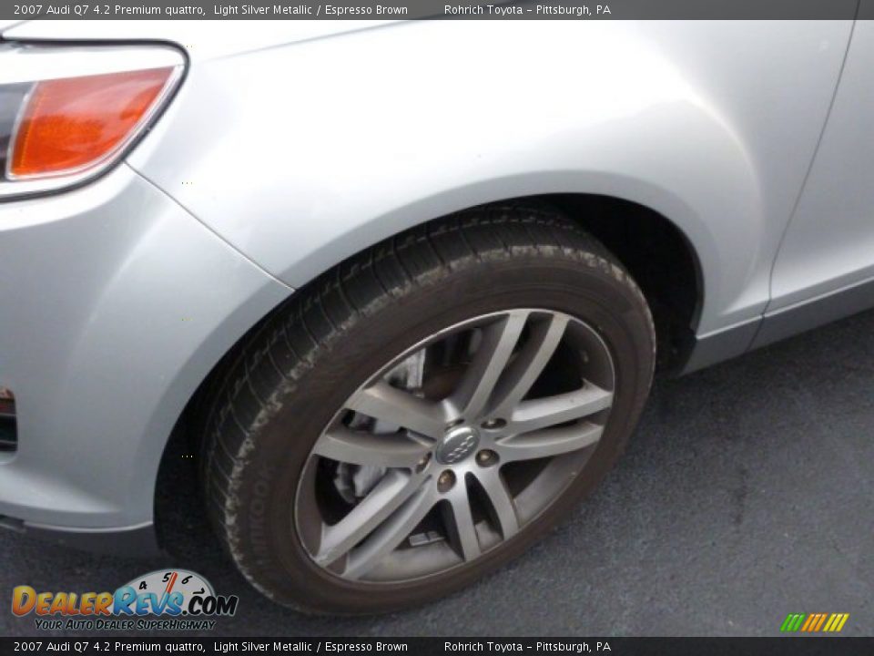 2007 Audi Q7 4.2 Premium quattro Light Silver Metallic / Espresso Brown Photo #8