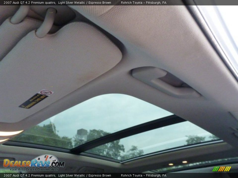 2007 Audi Q7 4.2 Premium quattro Light Silver Metallic / Espresso Brown Photo #17