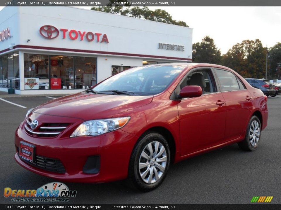 2013 Toyota Corolla LE Barcelona Red Metallic / Bisque Photo #1