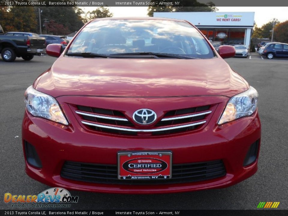 2013 Toyota Corolla LE Barcelona Red Metallic / Bisque Photo #2