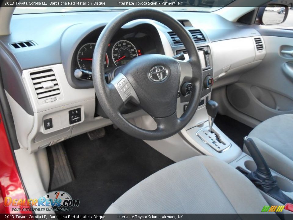 2013 Toyota Corolla LE Barcelona Red Metallic / Bisque Photo #10