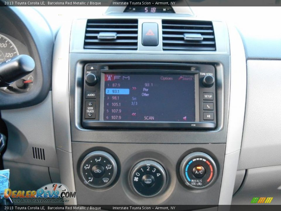 2013 Toyota Corolla LE Barcelona Red Metallic / Bisque Photo #15