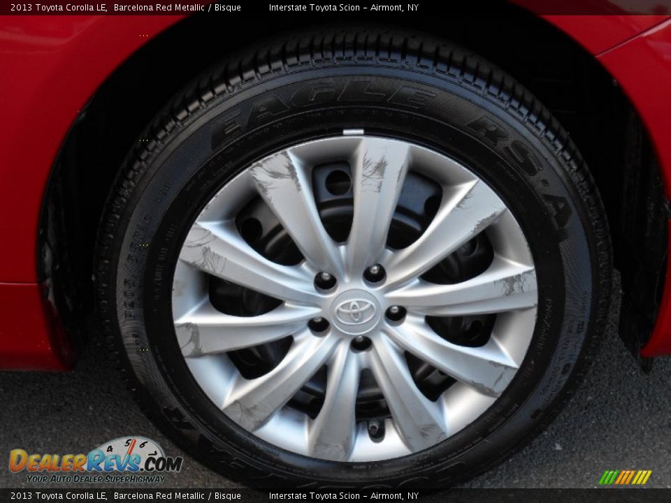 2013 Toyota Corolla LE Barcelona Red Metallic / Bisque Photo #23