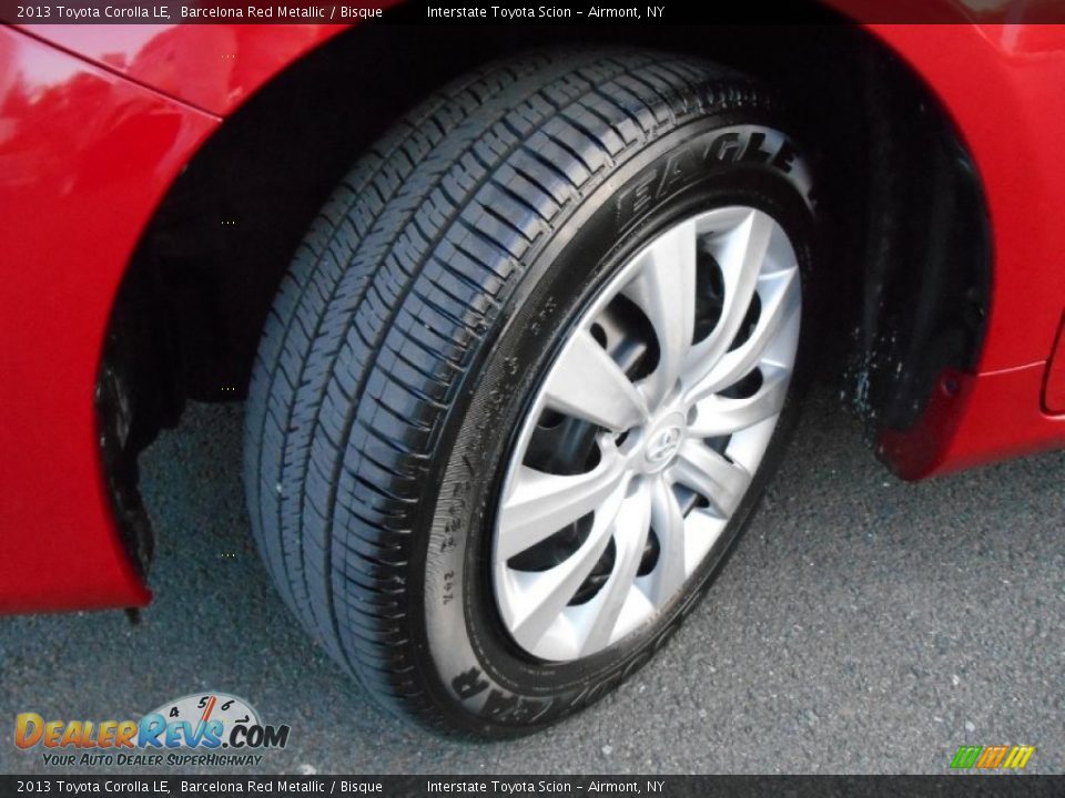 2013 Toyota Corolla LE Barcelona Red Metallic / Bisque Photo #24
