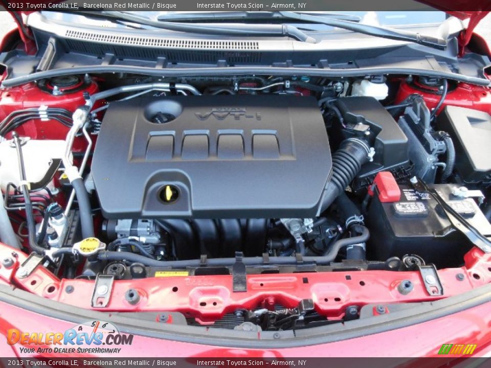 2013 Toyota Corolla LE Barcelona Red Metallic / Bisque Photo #25