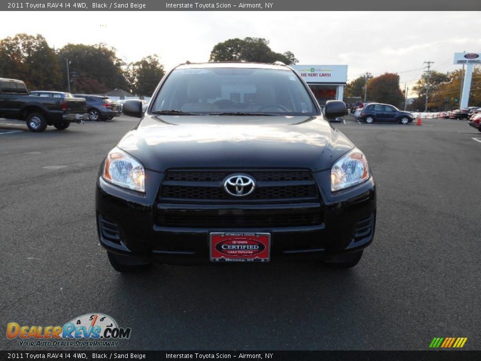 2011 Toyota RAV4 I4 4WD Black / Sand Beige Photo #2