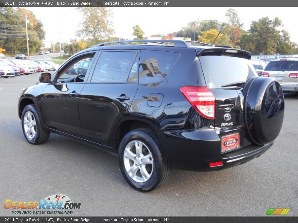 2011 Toyota RAV4 I4 4WD Black / Sand Beige Photo #6