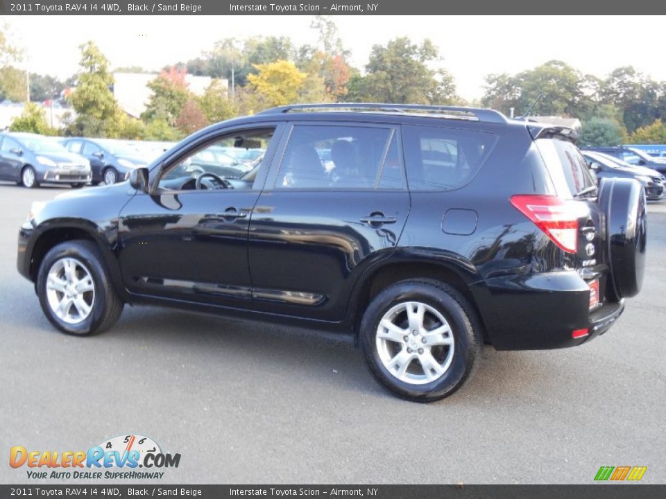 2011 Toyota RAV4 I4 4WD Black / Sand Beige Photo #7