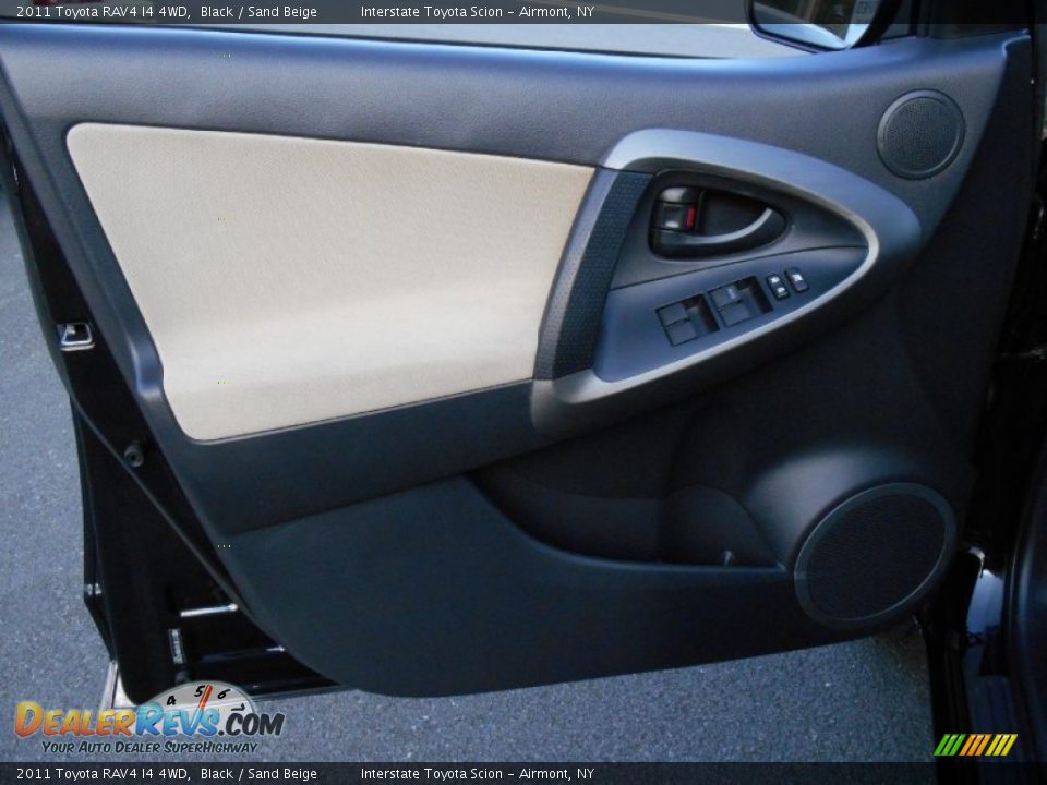 2011 Toyota RAV4 I4 4WD Black / Sand Beige Photo #8