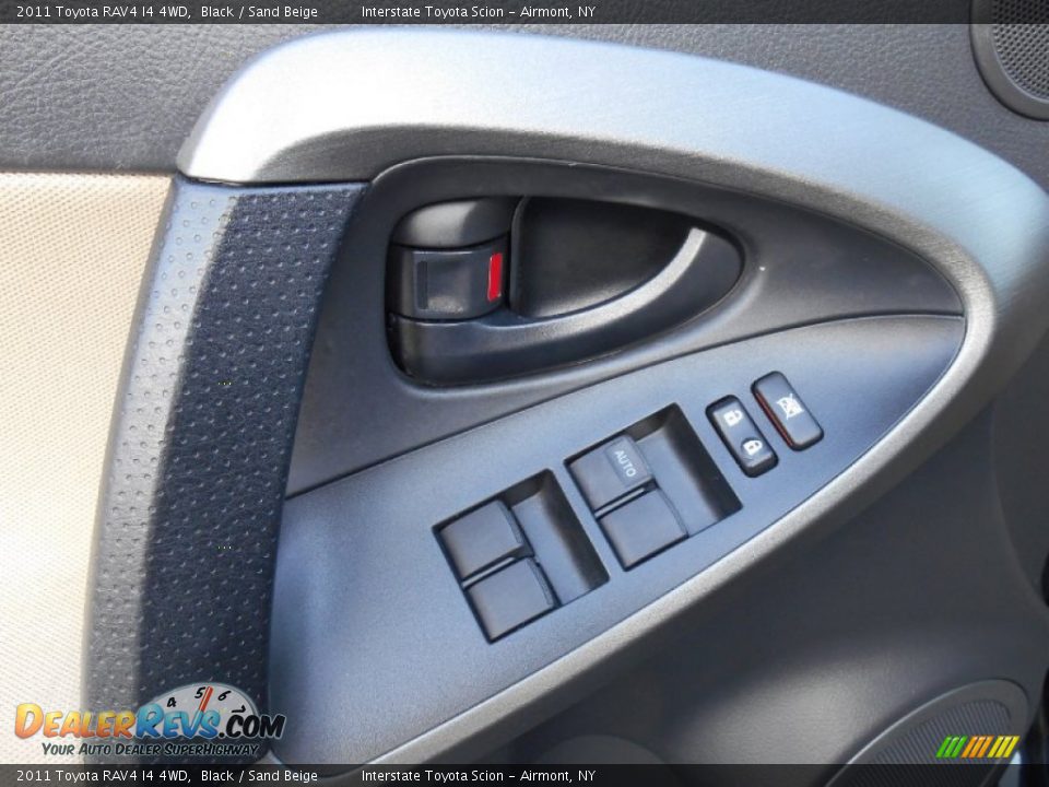 2011 Toyota RAV4 I4 4WD Black / Sand Beige Photo #9