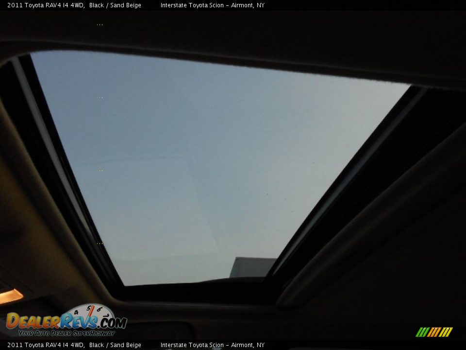2011 Toyota RAV4 I4 4WD Black / Sand Beige Photo #12