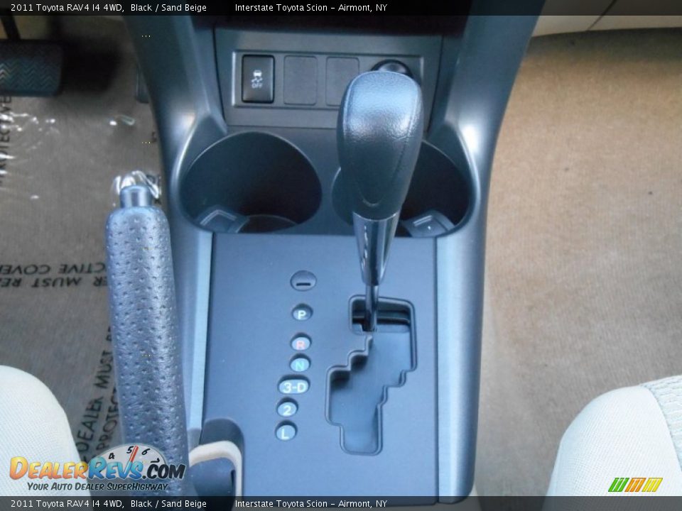 2011 Toyota RAV4 I4 4WD Black / Sand Beige Photo #17