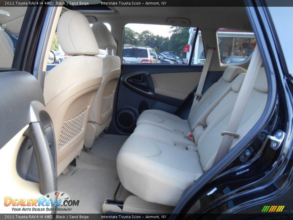 2011 Toyota RAV4 I4 4WD Black / Sand Beige Photo #18
