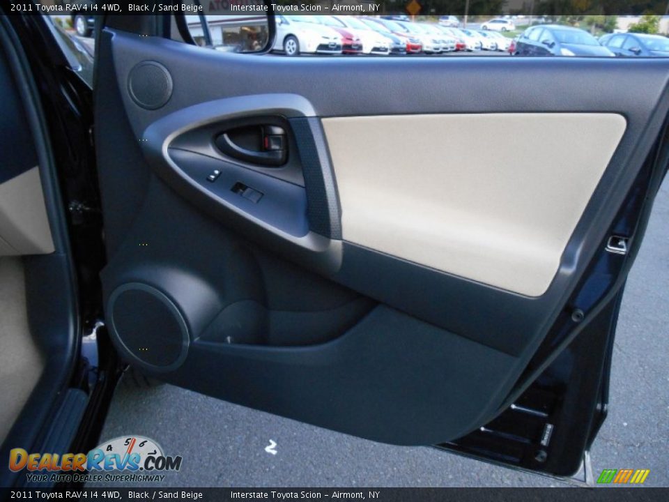 2011 Toyota RAV4 I4 4WD Black / Sand Beige Photo #21