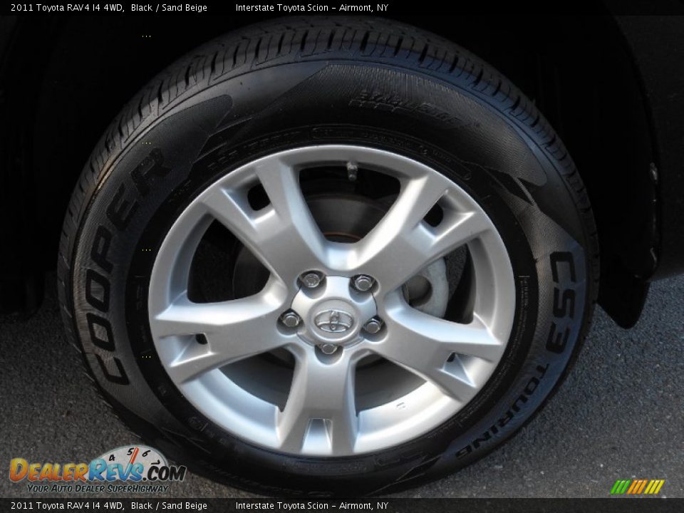 2011 Toyota RAV4 I4 4WD Black / Sand Beige Photo #24