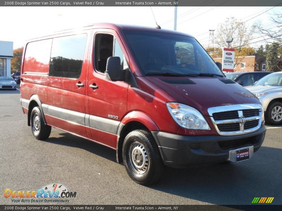 2008 Dodge Sprinter Van 2500 Cargo Velvet Red / Gray Photo #3