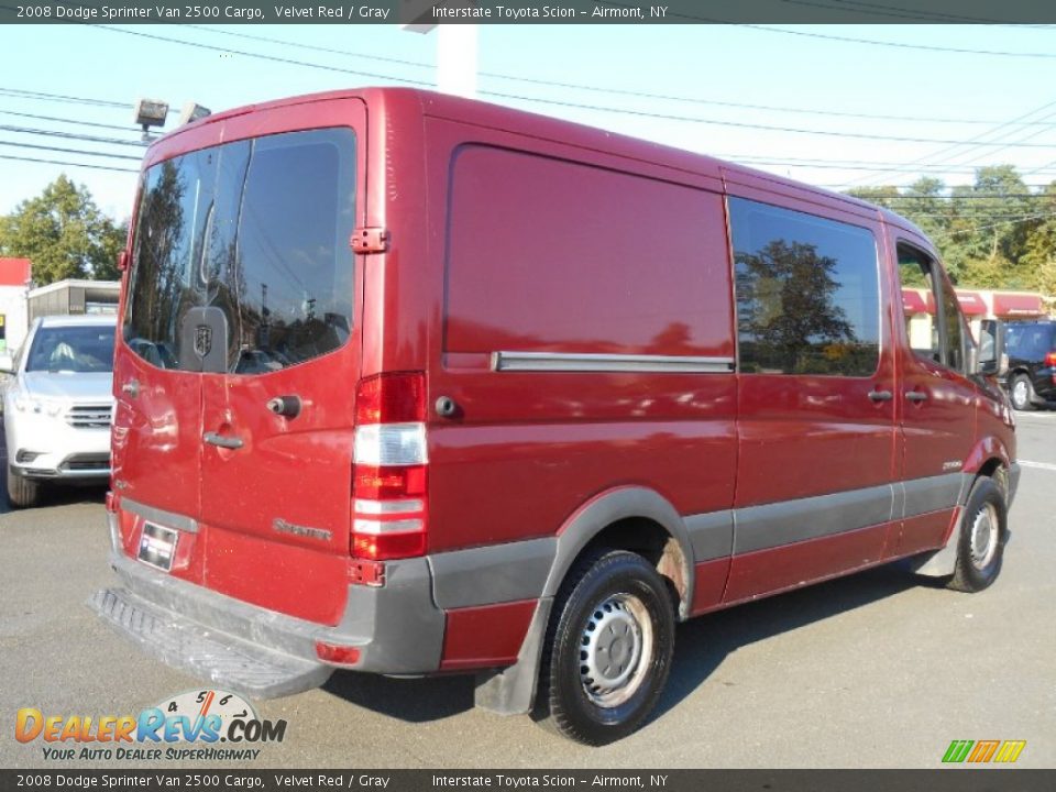 2008 Dodge Sprinter Van 2500 Cargo Velvet Red / Gray Photo #4