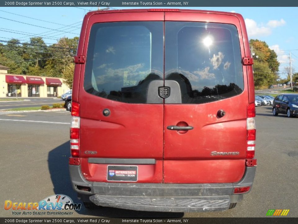 2008 Dodge Sprinter Van 2500 Cargo Velvet Red / Gray Photo #5