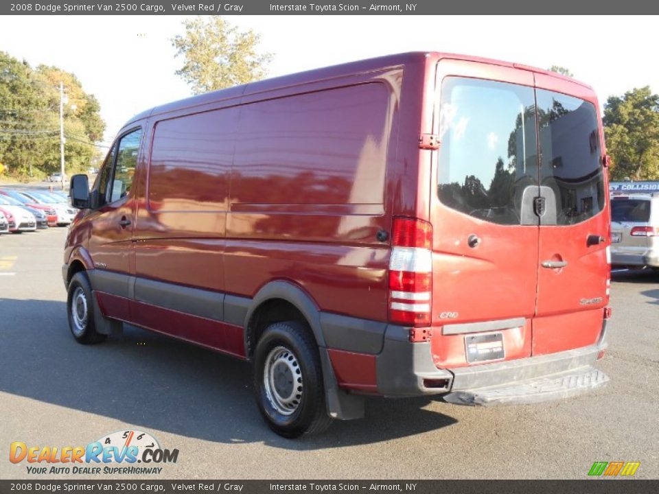 2008 Dodge Sprinter Van 2500 Cargo Velvet Red / Gray Photo #6