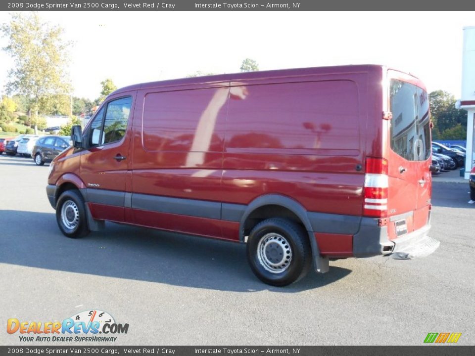 2008 Dodge Sprinter Van 2500 Cargo Velvet Red / Gray Photo #7