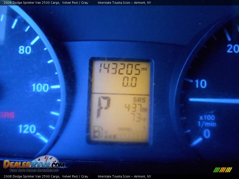 2008 Dodge Sprinter Van 2500 Cargo Velvet Red / Gray Photo #14