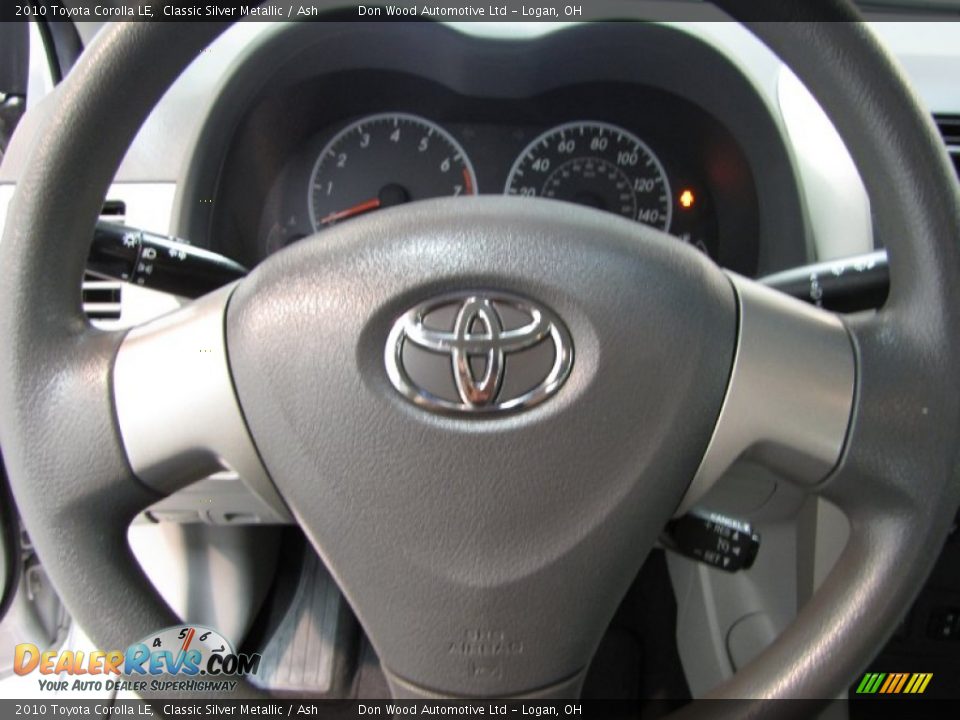 2010 Toyota Corolla LE Classic Silver Metallic / Ash Photo #13