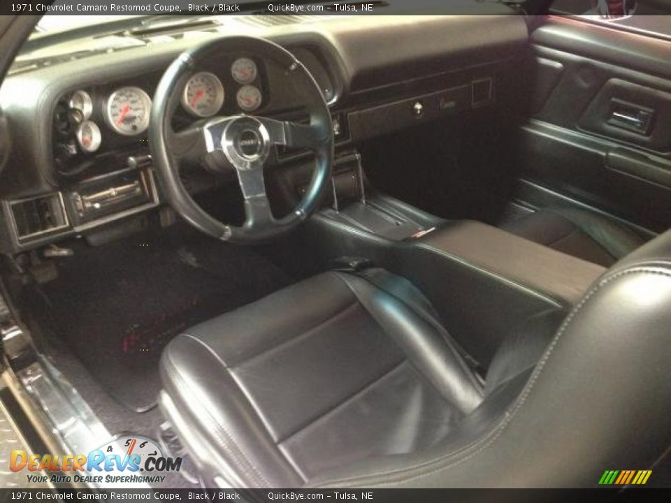 Black Interior - 1971 Chevrolet Camaro Restomod Coupe Photo #3