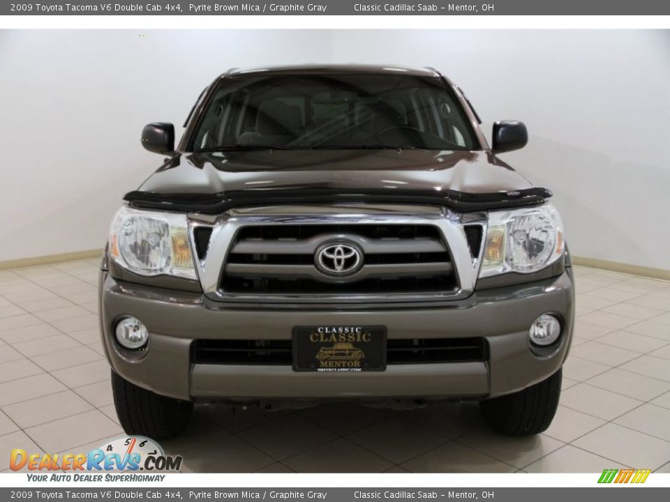 2009 Toyota Tacoma V6 Double Cab 4x4 Pyrite Brown Mica / Graphite Gray Photo #2