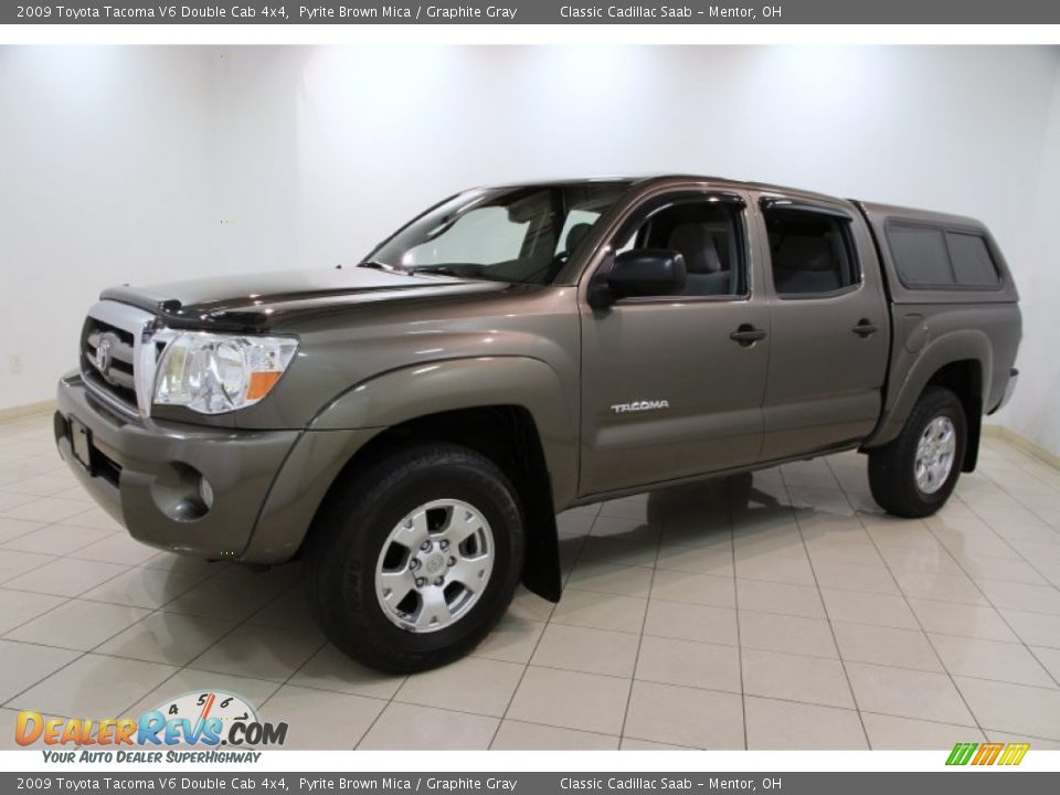 Front 3/4 View of 2009 Toyota Tacoma V6 Double Cab 4x4 Photo #3