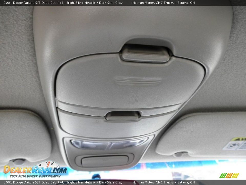 2001 Dodge Dakota SLT Quad Cab 4x4 Bright Silver Metallic / Dark Slate Gray Photo #18