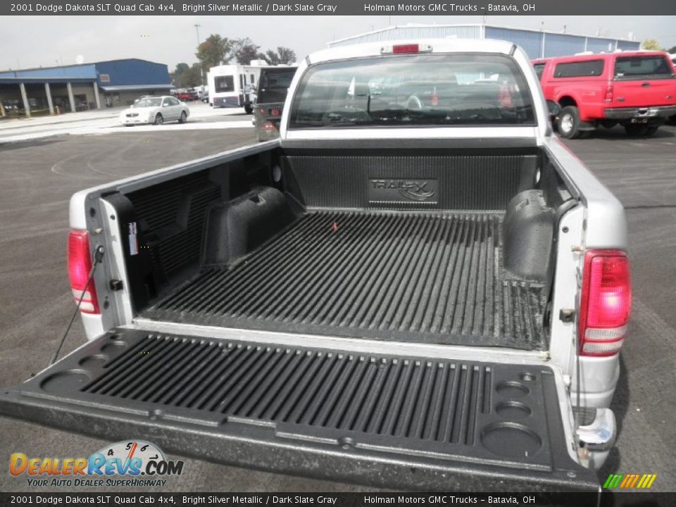 2001 Dodge Dakota SLT Quad Cab 4x4 Bright Silver Metallic / Dark Slate Gray Photo #23
