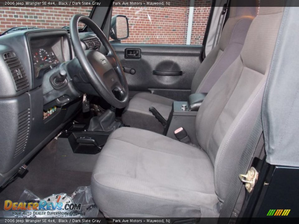 2006 Jeep Wrangler SE 4x4 Black / Dark Slate Gray Photo #6