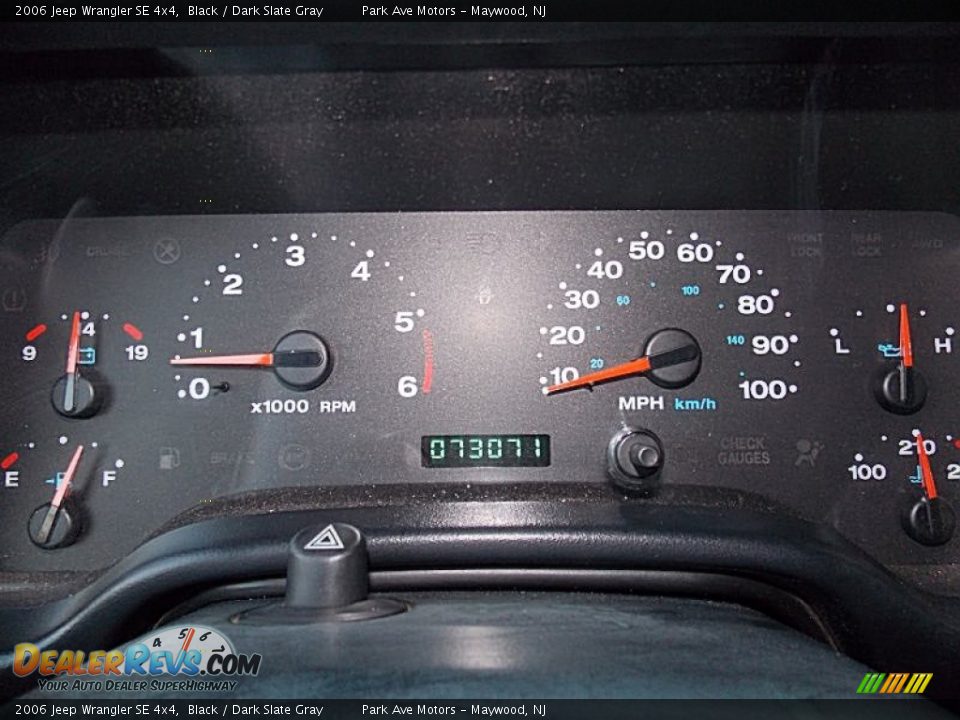 2006 Jeep Wrangler SE 4x4 Black / Dark Slate Gray Photo #18