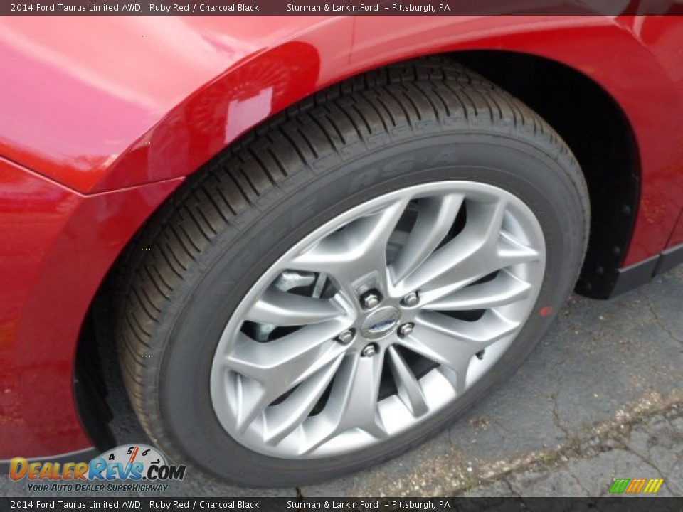 2014 Ford Taurus Limited AWD Ruby Red / Charcoal Black Photo #7