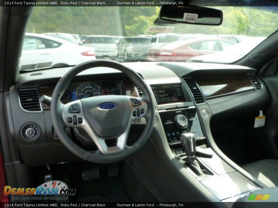 2014 Ford Taurus Limited AWD Ruby Red / Charcoal Black Photo #10