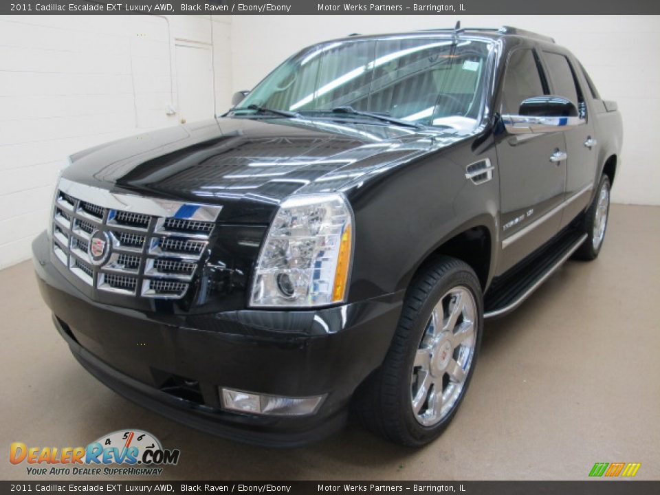 2011 Cadillac Escalade EXT Luxury AWD Black Raven / Ebony/Ebony Photo #4