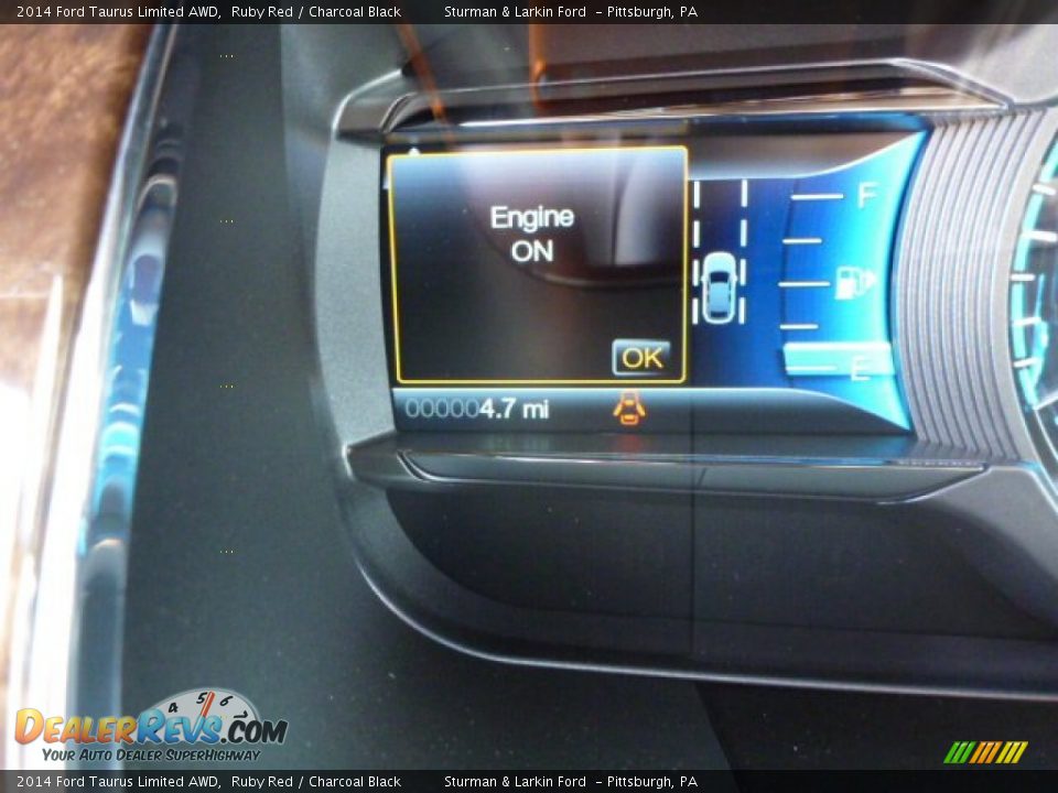 2014 Ford Taurus Limited AWD Ruby Red / Charcoal Black Photo #15